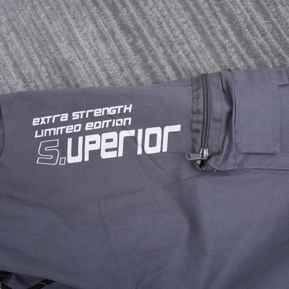 Rocawear Mens Cargo Pants Charcoal Grey Superior Graphic Joggers Large NWT